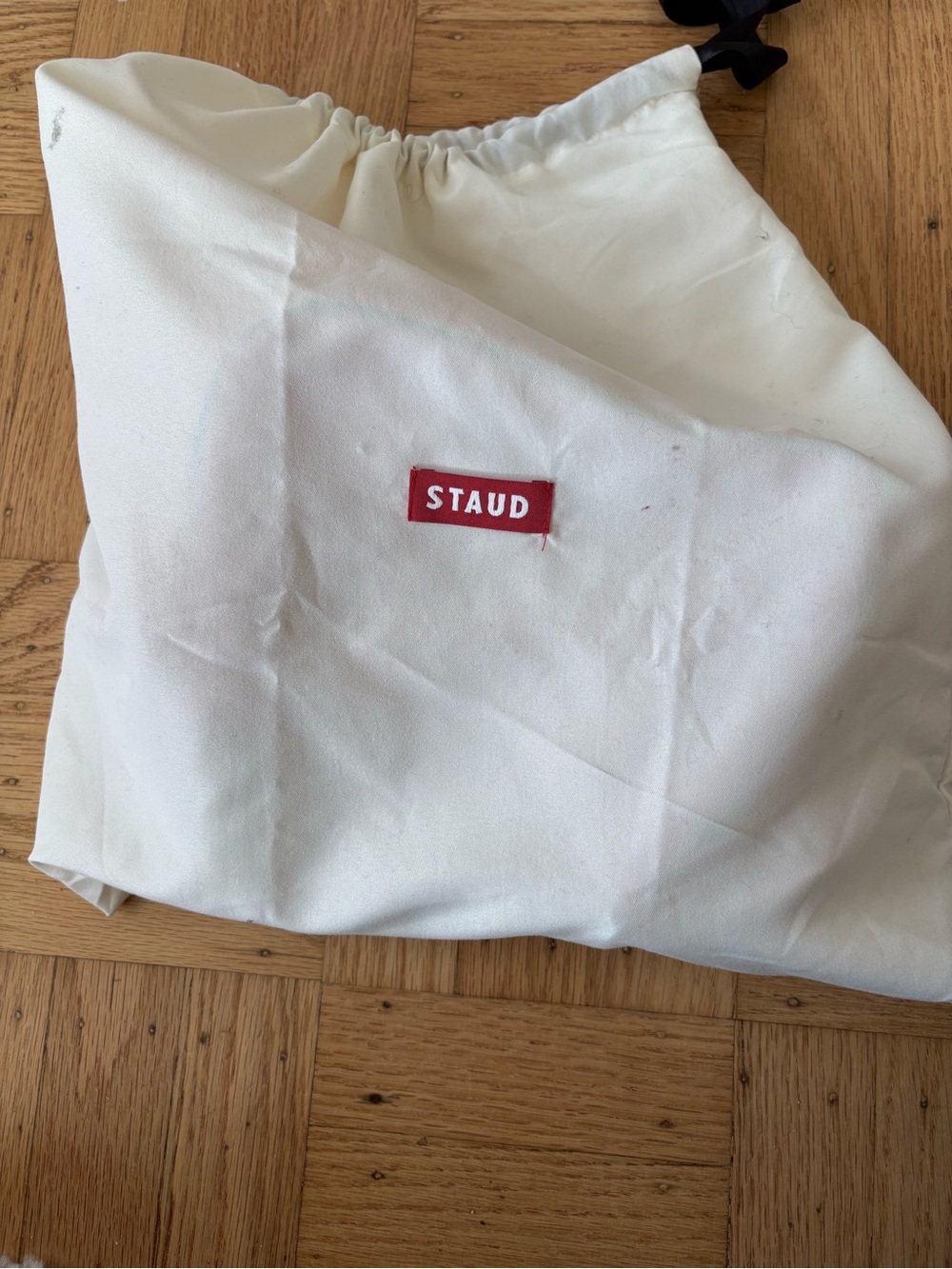 Staud Kiki blood orange red Ruched Crossbody Bag - Picture 11 of 11
